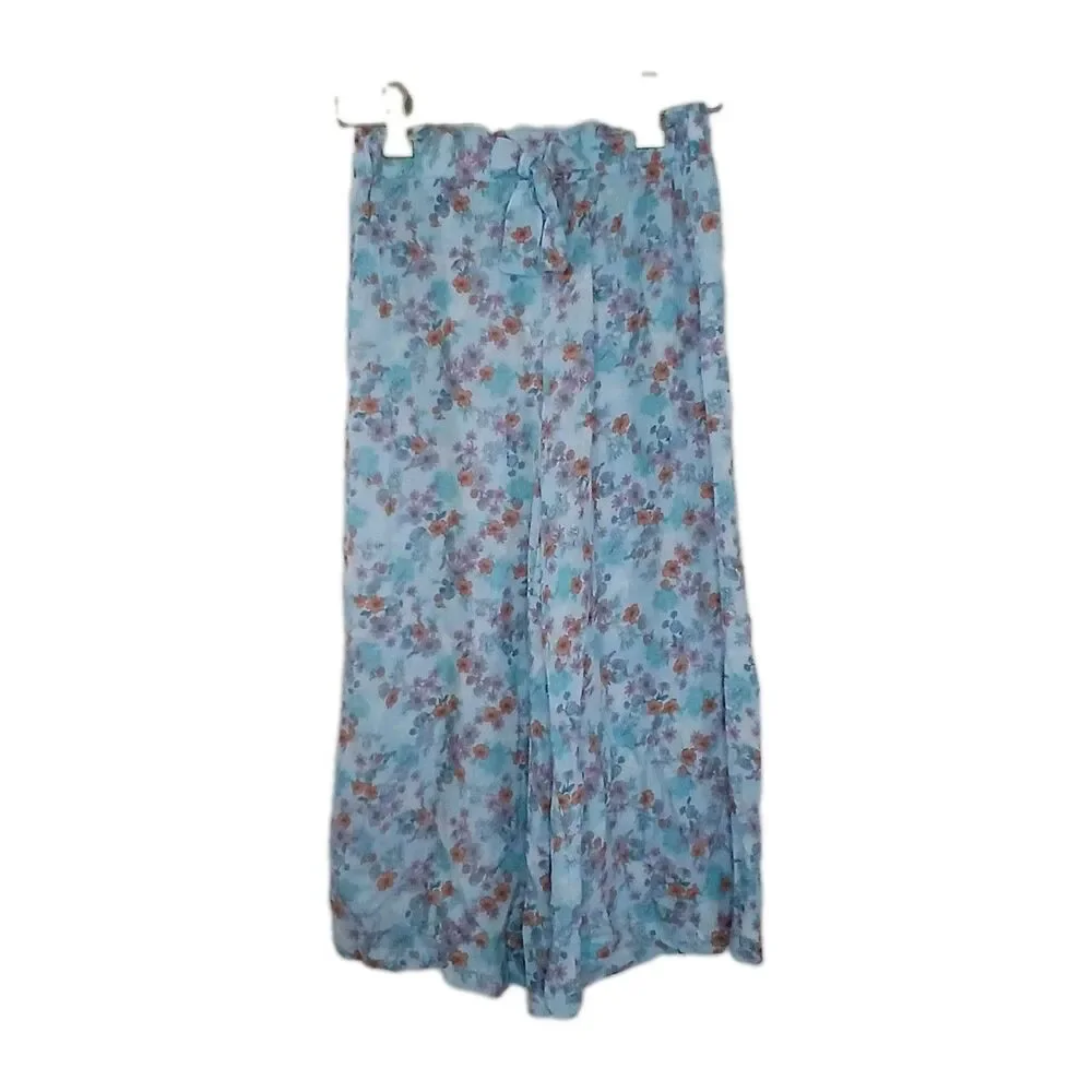 Kensie Girl Floral Set Crop Top Size 10 & Pants Size 7/8 Coquette Cottagecore